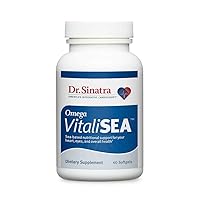 Dr. Sinatra Omega VitaliSEA Features a Potent Blend of Deep-Sea Nutrients for Head-to-Toe Vitality, Including Astaxanthin, Japanese Kelp Seaweed, Magnesium, Iodine, and Omega-3s.