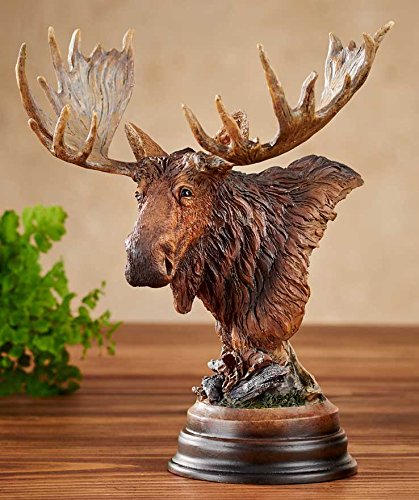 Wild Wings Twig Eater - Moose Sculpture by Stephen Herrero