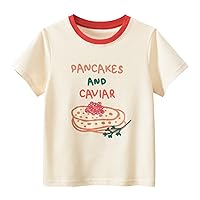 Kids Toddler Baby Girls Spring Summer Cartoon Print Short Sleeve T Shirt Tops Clothes 6t Girl Undershirt