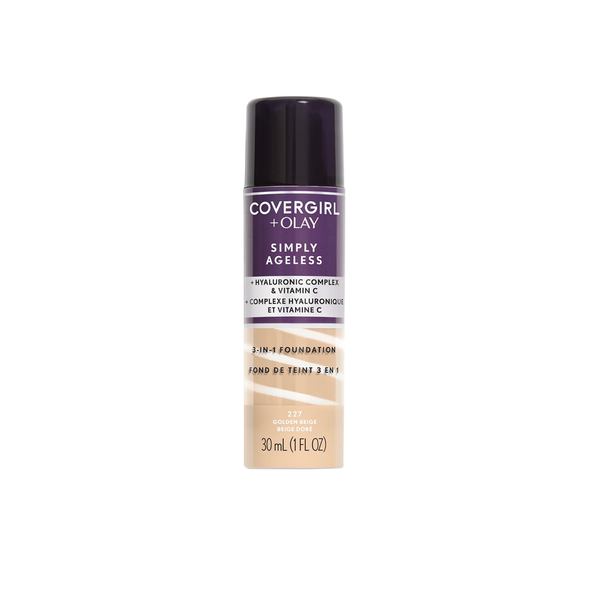 COVERGIRL & Olay Simply Ageless 3-in-1 Liquid Foundation, Golden Beige