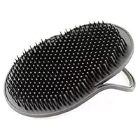 G.B.S Pocket Palm Brush Portable Comb Massager for Pet Hairs, Black, Pack of 2