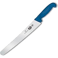 VIC-40453 Fibrox Pro - HACCP Blue Chef's - Serrated 10¼