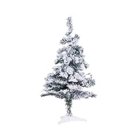 Perfect Holiday PVCS-2 Christmas Trees, 2 ft, Green/Flocked
