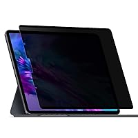 Magnetic 4-Way 360 Degree Privacy Screen Protector for iPad Pro 6th/5th/4th/3rd Generation 12.9 Inch, Removable Reusable Anti-Spy Anti-Glare Anti-Fingerprint [Landscape and Portrait Mode at