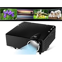 IM TS-29 LED Mini Projector Support 19201080P HD Video (Black)