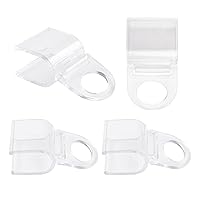 4pcs 25mm U-Shaped Roller Curtain Grips, Transparent Rolling Blind Sunshade Lifting Clip, Rolling Curtain Handle Lever