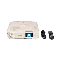 Epson PowerLite 119W 3LCD Projector 4000 ANSI Home Theater 1080p HDMI, Bundle Remote Control, Power Cable, HDMI Cable