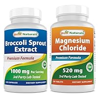 Broccoli Sprouts Extract, 1000 mg & Magnesium Chloride 520 mg