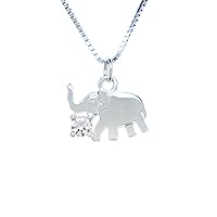 Sterling Silver Pendant Charm Elephant