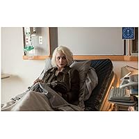 Tuppence Middleton 8 Inch x 10 Inch Photograph Sense8 (TV Series 2015-2018) Reclining in Hospital Bed Eyes Looking Left kn