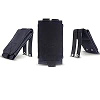 Tactical Phone Bag Waist Men Military Backpack Hanging Sport Pouch Waterproof Hunting Belt Bags (Black)