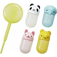 Lunch Bento Soy Sauce Case Container with Dropper, Animals
