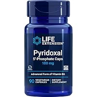 Pyridoxal 5-Phosphate Caps 100 mg P5P, 90 Veg Capsules - Advanced Vitamin B6 Supplement