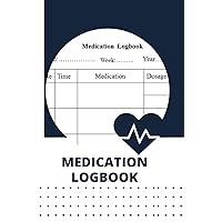 Medication Log Book: Personal Drug Intake Dairy Notebook Log | Undated Medicine Tracker