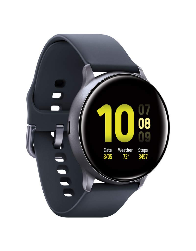 SAMSUNG Galaxy Watch Active 2 (40mm, GPS, Bluetooth) Smart Watch with Advanced Health Monitoring, Fitness Tracking, and Long Lasting Battery, Aqua Black (US Version)