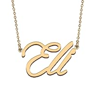 HUAN XUN Personalized Jewelry Custom Initial Pendant Custom Name Necklaces for Women Girls