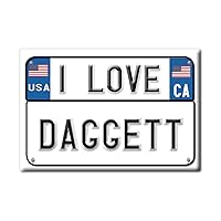 DAGGETT FRIDGE MAGNET CALIFORNIA (CA) MAGNETS USA SOUVENIR I LOVE GIFT (Var. TARGA)