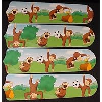 42SET-KIDS-CGM Curious George Monkey 42 in. Ceiling Fan Blades Only