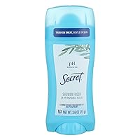 Secret Original Shower Fresh Scent Women's Invisible Solid pH Balanced Antiperspirant & Deodorant 2.6 Oz (Pack of 3)