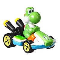Replacement Part for Mario Kart Track - Hot Wheels Mario Kart Circuit Track Set GCP27 ~ Replacement Yoshi Car
