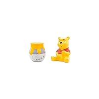 Disney Winnie The Pooh And Honey Pot Salt And Pepper Shakers | Disney Kitchen Accessories | Cute Ceramic Housewarming Gifts For Men And Women And Kids | Official Disney Licensee | 1 Set