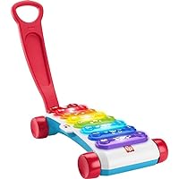 Baby to Toddler Learning Toy Giant Light-Up Xylophone Pull-Along with Music & Phrases for Ages 9+ Months
