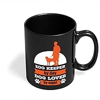 ZOO KEEPER Dog Lover Mugs Gifts for Pets Lovers Rescue Coffee Mug (11 Oz.) by HOM