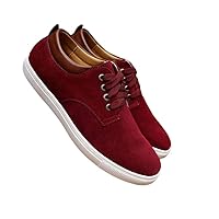 Men's Casual Suede Shoes Fashion Cowhide Sneakers