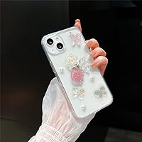 Cute 3D Glitter Butterfly Phone Case for iPhone 11 12 13 Pro Max X XR XS Max Soft Cover Girly Lovely Colorflu Flowers Shell,01,for,iPhone11ProMax