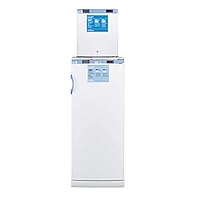 Summit Appliance FFAR10-FS24LSTACKMED2 Stacked Combination of FFAR10MED2 All Refrigerator and FS24LMED2 All Freezer, Both with Locks, Digital Controls, and NIST Calibrated Alarm/Thermometers