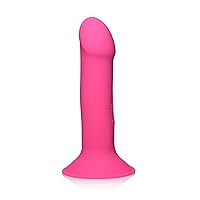SQ Vibrating 10X Squeezable Dildo - Pink, (AG798-Pink)