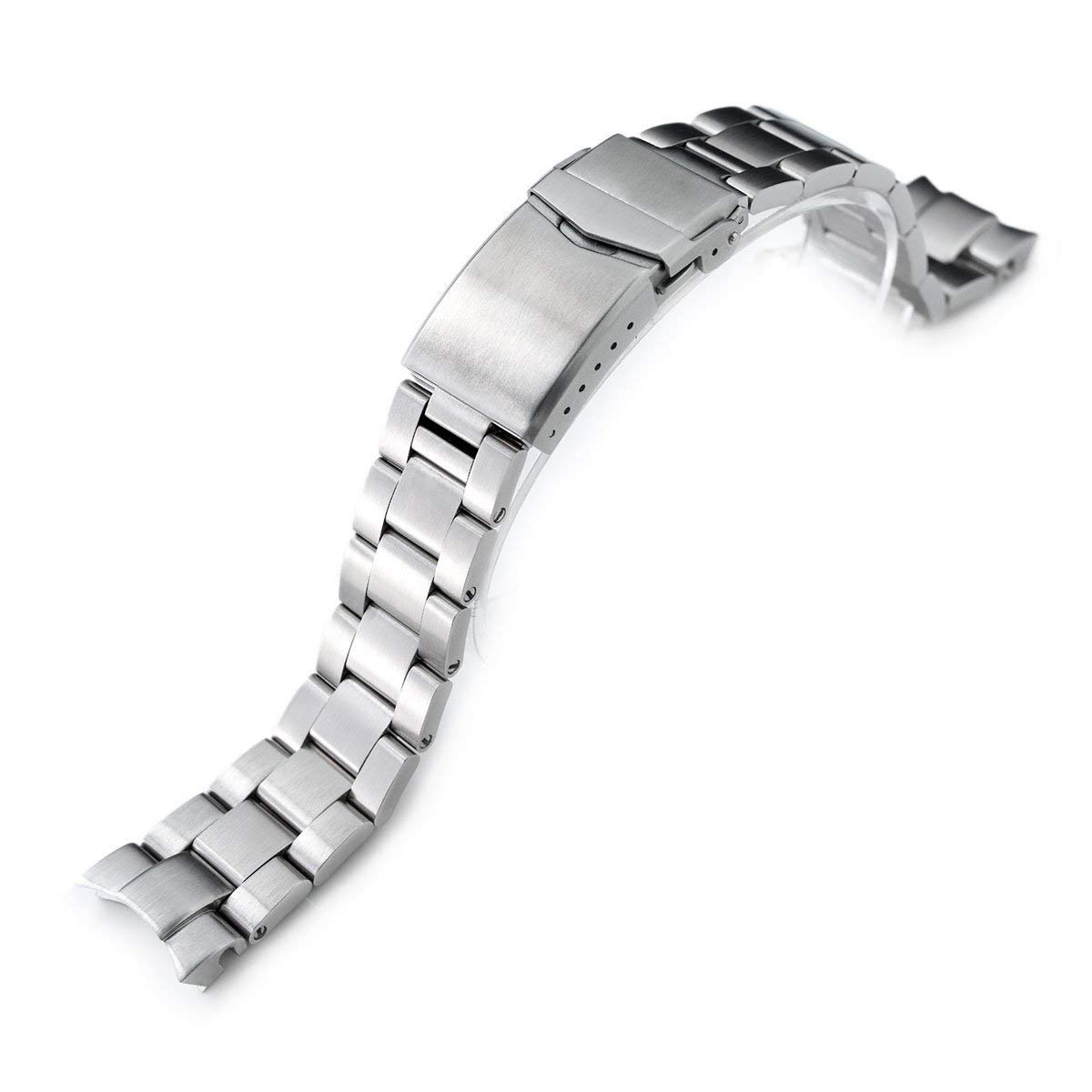 MiLTAT 20mm Metal Watch Band for Seiko Alpinist SARB017, Super-O Screw-Links