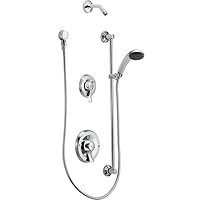 Moen T8342NH Commercial Posi-Temp Pressure Balancing Shower and Handshower Trim, Valve Required,s, Showerhead Sold Separately, Chrome