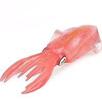Gemini&Genius Squid Toy for Kids, Marine Bioluminescent Animal Cuttlefish Toy Sea Animal Action Figure Gift Great for Educational, Cake Topper, Swim, Bath Toy, Stocking Stuffer for Kids