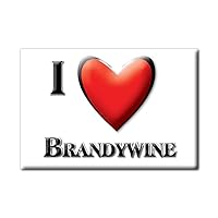 BRANDYWINE FRIDGE MAGNET MARYLAND (MD) MAGNETS USA SOUVENIR I LOVE GIFT (Var. NORMAL)