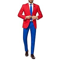 Tuxedo Suit Colorful Outfits for Prom, Weddings, Bachelor Parties - Comes with Blazer, Pants & Tie