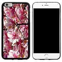 Hybrid Case Cover for iPhone 6 Plus & 6s Plus - Blooming Magnolia Flowers Design
