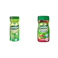 Benefiber Daily Prebiotic Fiber Supplement Powder for Digestive Health & Prebiotic Fiber Supplement Gummies with Probiotics for Digestive Health, Assorted Fruit Flavors - 50 Count