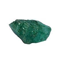 GEMHUB Raw Green Emerald 13.50 Ct Healing Crystal, Rough Emerald Crystal Natural Stone