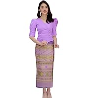 Thai/Laos Silk Blouse - 10 Colors, Chest 32