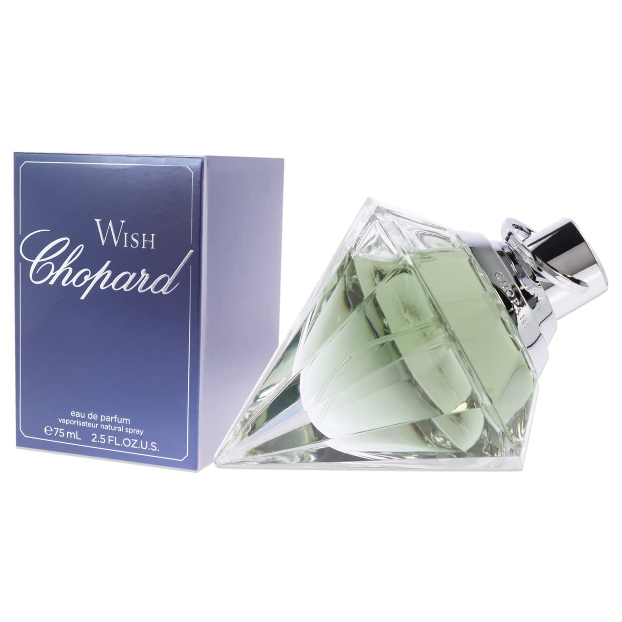 Chopard Wish For Women - Creamy, Gourmand Eau De Parfum Fragrance Spray For Her - Sweet Blend Of Vanilla, Caramel, And Balsamic Notes - Long Lasting Scent In Diamond Glass Bottle - 2.5 Oz