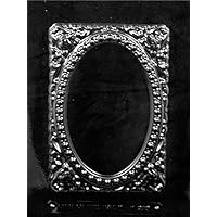 LARGE FLORAL PICTURE FRAME 6 1/2 x 4 1/2 x 1 MOLD (LSL) Chocolate Candy plaster