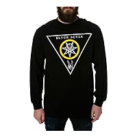 Mens The Victorious Blessed LS Graphic T-Shirt, Black, Medium