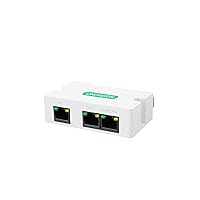 LINOVISION Mini 2 Port POE Extender Up to 1000ft Power Over Ethernet Over Cat5/6 Cable, POE Splitter to 2 POE Devices Like IP Cameras, IP Phone