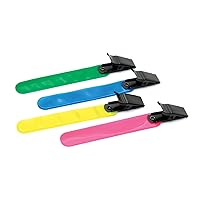 HME Highly Reflective Vinyl Weather-Resistant Multi-Color Archery Shooting Hunting Yardage Marker with Heavy-Duty Metal Clip - Pack of Four