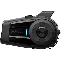 10C EVO Motorcycle Bluetooth Camera & Communication System with HD Speakers,Black