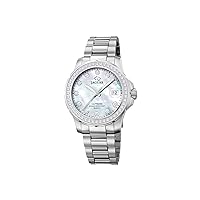 JAGUAR J892/1 Women's Watch from the Woman Collection Mother of Pearl Case 34.5 mm with Steel Strap, Single-Coloured, Bracelet