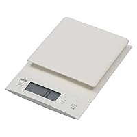 TANITADigital Cooking Scale【Also Useful for Making bread0.1g unitHigh accuracyWeighing up to3kg】WhiteKD-320-WH