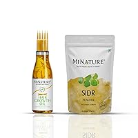 minature Sidr Powder (227g) & Hair Oil (100ml)| For Natural Hair Care| FreeFree from Harmful Chemical| Made in India |