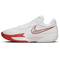 Nike G.T. Cut Academy Men's Basketball Shoes (FB2599-101, Summit White/Picante RED/Football Grey/Metallic Silver) Size 10.5